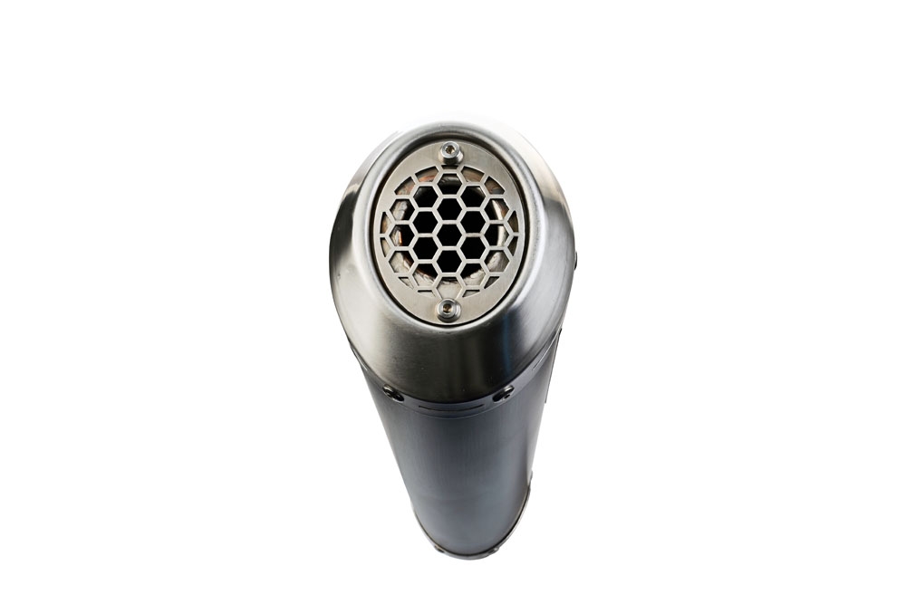 Exhaust compatible with Aeon Elite 2010-2016, Evo4 Road, Homologated legal full system exhaust, including removable db killer and catalyst