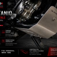 GPR TECH compatible with  F.B. Mondial Smx 125 Enduro 2018/2020 e4 Supermoto 2018/2020 e4 GPR TECH Titanium Skid plate 