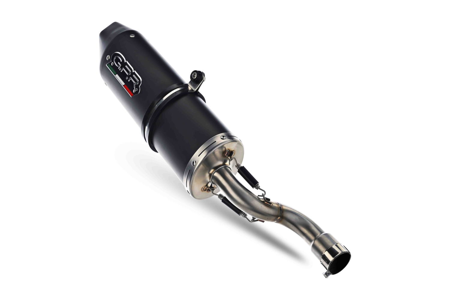 Esapament GPR compatibil cu Benelli Bn 125 2021 Sistem complet de evacuare legal omologat, inclusiv db killer și catalizator detașabil,Furore Evo4 Nero