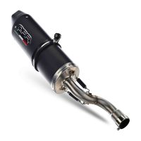 Esapament GPR compatibil cu Benelli Bn 125 2021 Sistem complet de evacuare legal omologat, inclusiv db killer și catalizator detașabil,Furore Evo4 Nero