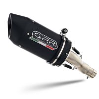 Esapament GPR compatibil cu Ktm Duke 125 2021 Evacuare slip-on omologata, inclusiv db killer detașabil și cot de legătură,Furore Evo4 Nero