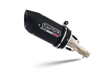 Esapament GPR compatibil cu Kawasaki Z 900 RS 2021 Evacuare slip-on omologata, inclusiv db killer detașabil și cot de legătură,Furore Evo4 Nero