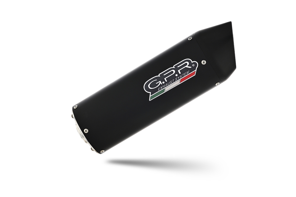 Esapament GPR compatibil cu Aprilia Rsv 1000 R Factory 2006 Evacuare cu dublă omologare legală, inclusiv db killers și coturi de legătură detașabile,Furore Nero