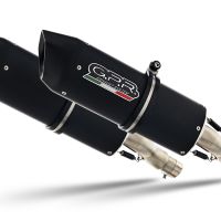 Esapament GPR compatibil cu Aprilia Pegaso 3 650 -Pegaso i.e. 1997 Evacuare cu dublă omologare legală, inclusiv db killers și coturi de legătură detașabile,Furore Nero