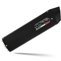 Exhaust compatible with Aprilia Etv Caponord 1000 Rally 2001-2007, Furore Nero, Dual Homologated legal slip-on exhaust including removable db killers, link pipes and catalysts