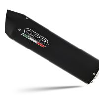 Esapament GPR compatibil cu Benelli Trk 502 X 2021 Evacuare slip-on omologata, inclusiv db killer detașabil și cot de legătură,Furore Evo4 Nero