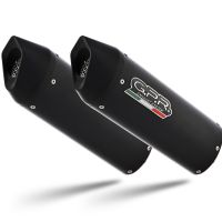 Esapament GPR compatibil cu Bmw K 1600 Gtl 2021 Evacuare cu dublă omologare legală, inclusiv db killers și coturi de legătură detașabile,Furore Evo4 Nero