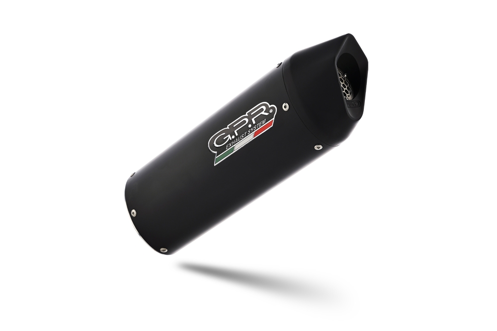 Esapament GPR compatibil cu Husqvarna Supermoto 701 2017 Evacuare slip-on omologata, inclusiv db killer detașabil, cot de legătură și catalizator,Furore Evo4 Nero