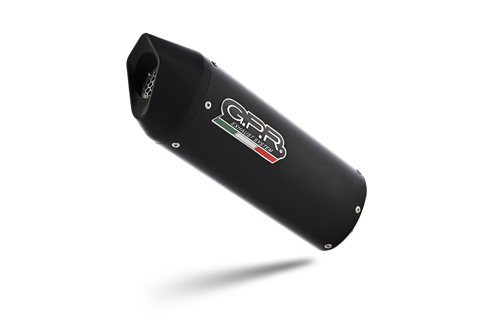 Esapament GPR compatibil cu Beta Alp 4.0 2018 Sistem complet de evacuare legal omologat, inclusiv db killer și catalizator detașabil,Furore Evo4 Nero