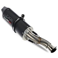 Esapament GPR compatibil cu Beta Alp 4.0 2018 Sistem complet de evacuare legal omologat, inclusiv db killer și catalizator detașabil,Furore Evo4 Nero