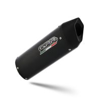 Esapament GPR compatibil cu Moto Guzzi V85 TT 2019 Evacuare slip-on de curse, inclusiv cot de legătură,Furore Nero