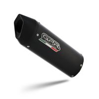 Esapament GPR compatibil cu Benelli Leoncino 500 Trail 2017 Evacuare slip-on de curse, inclusiv cot de legătură,Furore Nero