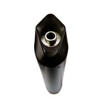 Esapament GPR compatibil cu Aprilia Leonardo 125 1996 Sistem complet de evacuare Racing, inclusiv db killer detașabil,Furore Nero