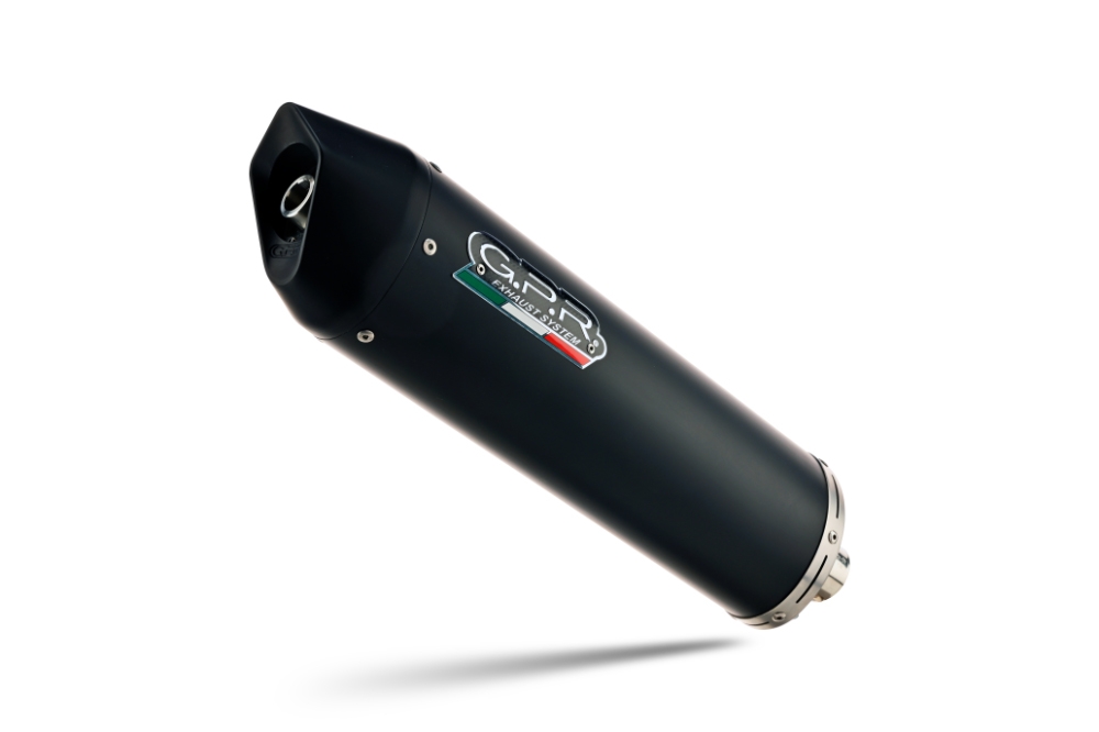 Esapament GPR compatibil cu Aprilia Leonardo 125 1996 Sistem complet de evacuare Racing, inclusiv db killer detașabil,Furore Nero