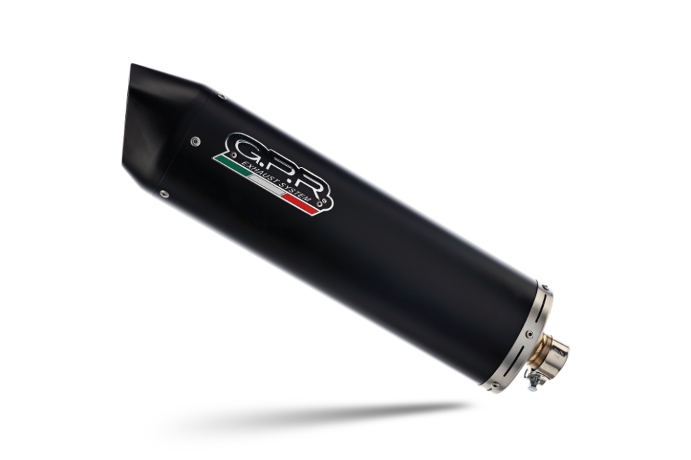 Esapament GPR compatibil cu Aprilia Leonardo 125 1996 Sistem complet de evacuare Racing, inclusiv db killer detașabil,Furore Nero