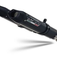 Esapament GPR compatibil cu Aprilia Dorsoduro 1200 2011 Evacuare cu dublă omologare legală, inclusiv db killer detașabile, coturi de legătură și catalizatori,Furore Evo4 Nero