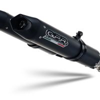 Esapament GPR compatibil cu Aprilia Dorsoduro 750  2008 Evacuare cu dublă omologare legală, inclusiv db killers și coturi de legătură detașabile,Furore Nero