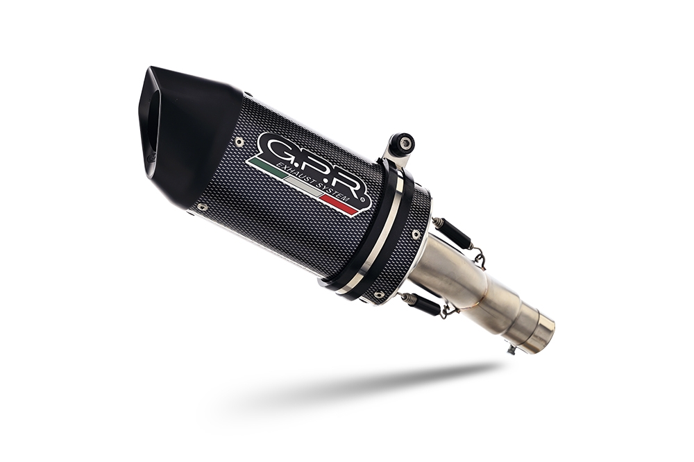 Esapament GPR compatibil cu Suzuki Gsx-S 1000 F 2017 Evacuare slip-on omologata, inclusiv db killer detașabil și cot de legătură,Furore Evo4 Poppy