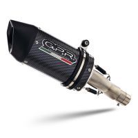 Esapament GPR compatibil cu Suzuki Gsx-S 1000 F 2017 Evacuare slip-on omologata, inclusiv db killer detașabil și cot de legătură,Furore Evo4 Poppy
