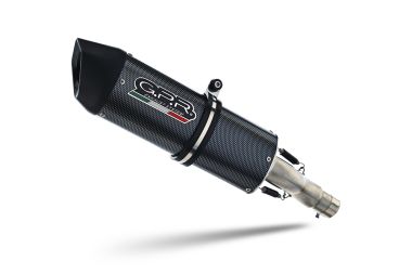 Esapament GPR compatibil cu Husqvarna Smr 125 4T  2010 Evacuare slip-on omologata, inclusiv db killer detașabil și cot de legătură,Furore Poppy