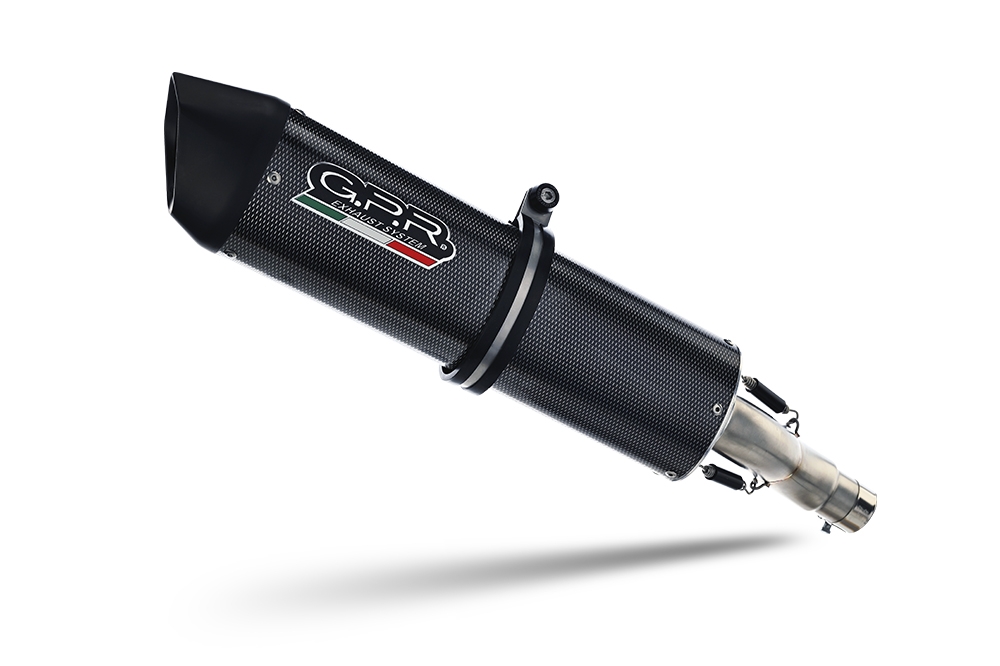 Esapament GPR compatibil cu Beta RR 125 4T Motard 2019 Evacuare slip-on omologata, inclusiv db killer detașabil, cot de legătură și catalizator,Furore Evo4 Poppy