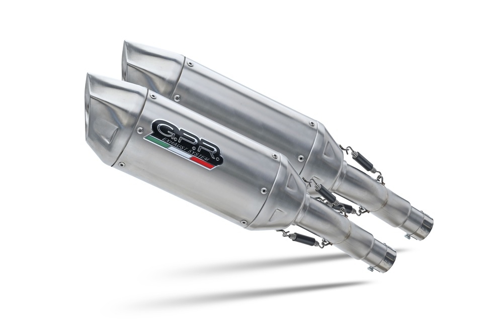 Esapament GPR compatibil cu Ducati Multistrada 620 2005 Evacuare cu dublă omologare legală, inclusiv db killers și coturi de legătură detașabile,Furore-X Inox