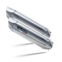 Esapament GPR compatibil cu Aprilia Etv Caponord 1000 Rally 2001 Evacuare cu dublă omologare legală, inclusiv db killers și coturi de legătură detașabile,Furore-X Inox