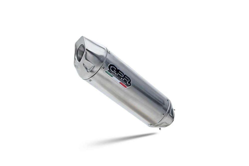 Esapament GPR compatibil cu Bmw F 650 Cs Scarver 2001 Evacuare slip-on omologata, inclusiv db killer detașabil și cot de legătură,Furore-X Inox