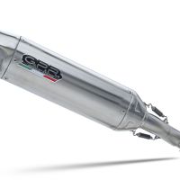 Esapament GPR compatibil cu Kawasaki Versys-X 300 2017 Evacuare slip-on de curse, inclusiv cot de legătură și db killer detașabil,Furore-X Inox