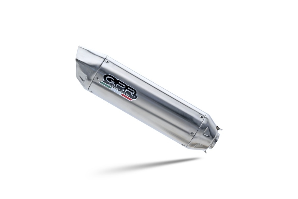 Esapament GPR compatibil cu Bmw F 650 Cs Scarver 2001 Evacuare slip-on omologata, inclusiv db killer detașabil și cot de legătură,Furore-X Inox
