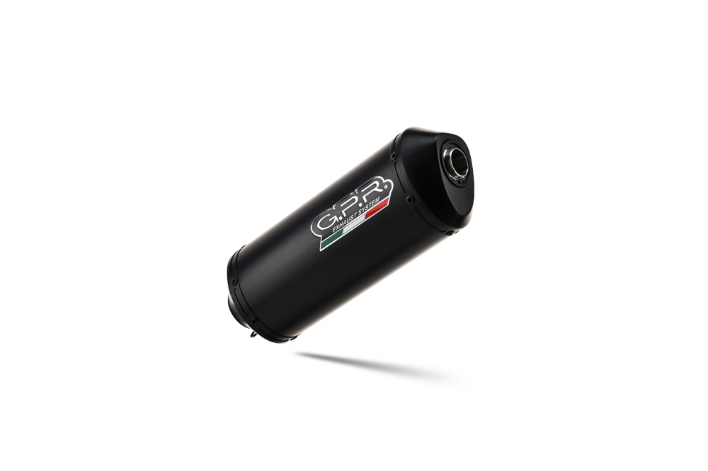 Esapament GPR compatibil cu Moto Guzzi Stelvio 1200 4V  2008 Evacuare slip-on omologata, inclusiv db killer detașabil și cot de legătură,Ghisa 