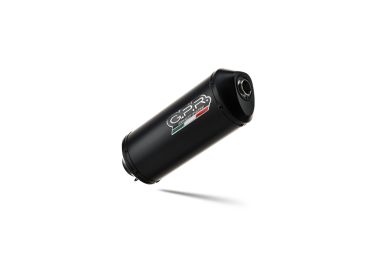 Esapament GPR compatibil cu Moto Guzzi Stelvio 1200 4V  2008 Evacuare slip-on omologata, inclusiv db killer detașabil și cot de legătură,Ghisa 