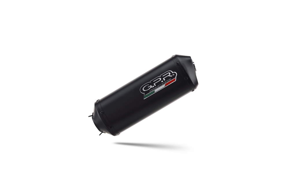 Esapament GPR compatibil cu Moto Guzzi Stelvio 1200 4V  2008 Evacuare slip-on omologata, inclusiv db killer detașabil și cot de legătură,Ghisa 
