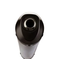 Esapament GPR compatibil cu Kawasaki Er 6 N - F  2005 Evacuare slip-on omologata, inclusiv db killer detașabil și cot de legătură,Ghisa 