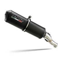 Esapament GPR compatibil cu Kawasaki Versys 650 2006 Evacuare slip-on omologata, inclusiv db killer detașabil și cot de legătură,Ghisa 