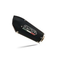 Exhaust compatible with Aprilia RS 457 2024-2025, Gpe Ann. Black titanium, Racing full system exhaust, including removable db killer