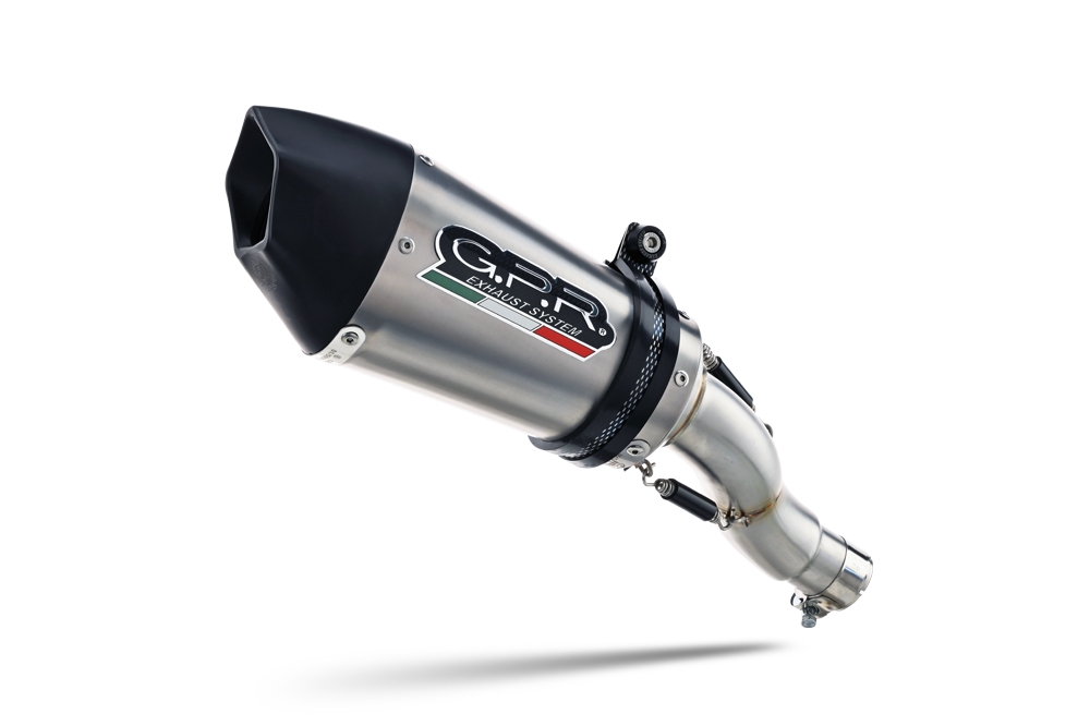 Exhaust compatible with Aprilia RS 457 2024-2025, Gpe Ann. titanium, Racing full system exhaust, including removable db killer