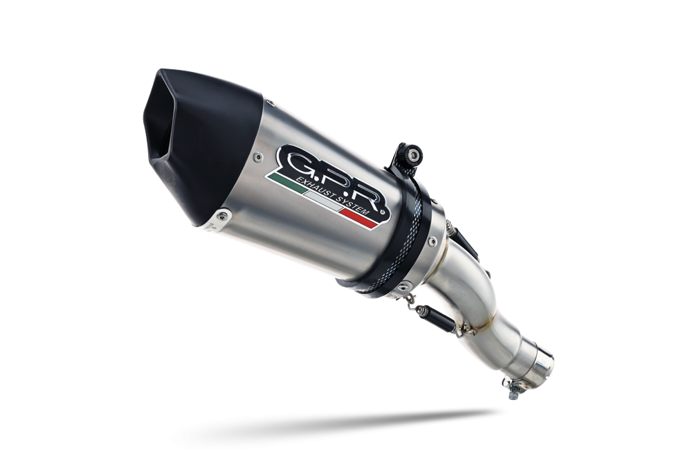 Exhaust compatible with Aprilia RS 457 2024-2025, Gpe Ann. titanium, Racing full system exhaust, including removable db killer