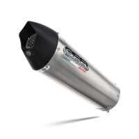 Exhaust compatible with Triumph Tiger 900 GT / Pro / Rally Pro 2024-2025, Furore-X Acciaio Inox, Homologated legal slip-on exhaust including removable db killer and link pipe
