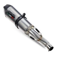 Exhaust compatible with Aprilia RS 457 2024-2025, Gpe Ann. titanium, Racing full system exhaust, including removable db killer