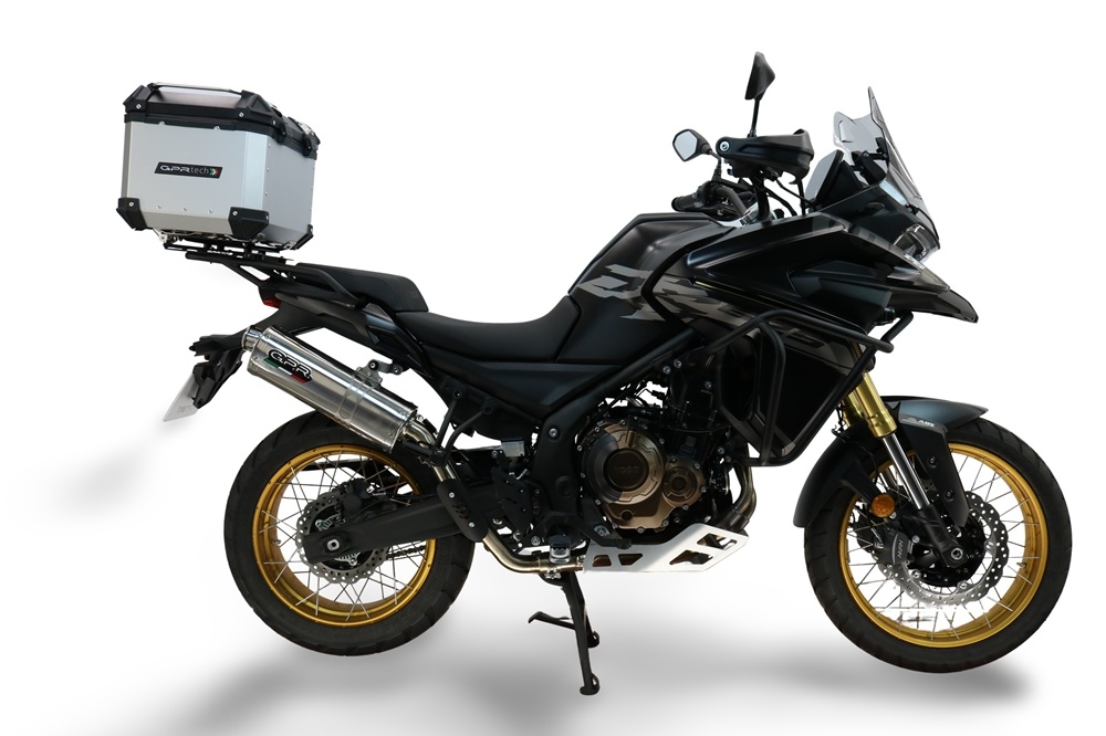 Top case GPR TECH  Voge 625DSX 2024/2026 e5 Zilver Topcase din aluminiu, culoare argintie, cu placă specifică inclusă Capacitate 35 litri.