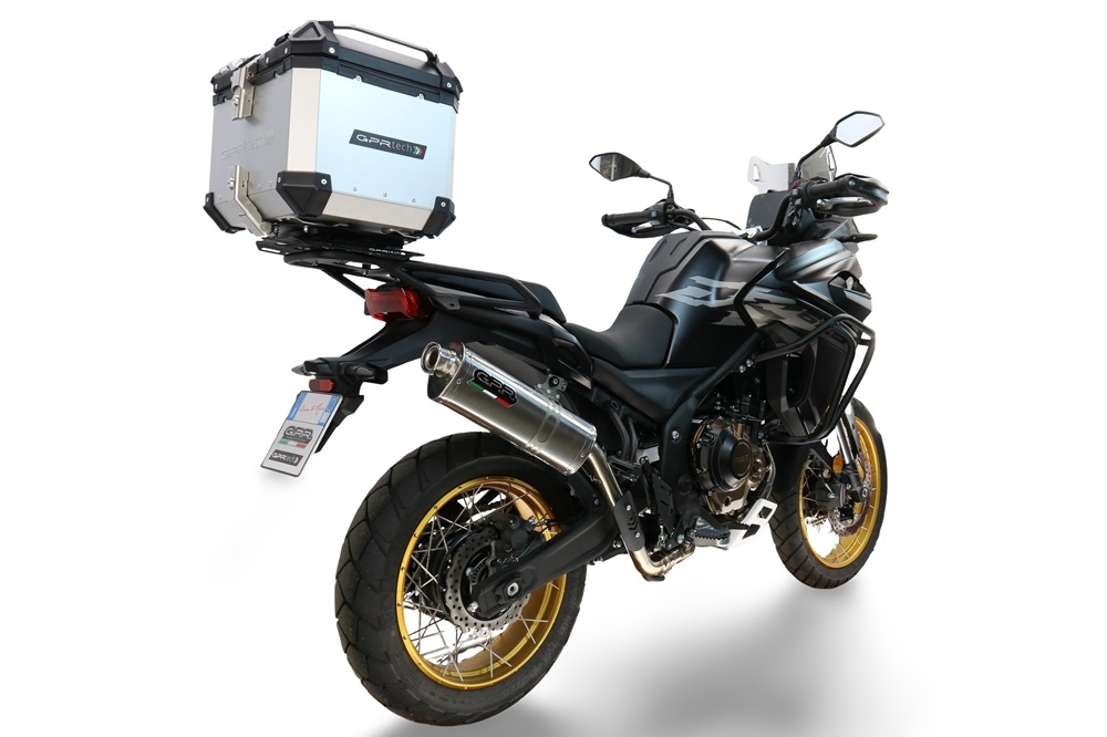 Top case GPR TECH  Voge 625DSX 2024/2026 e5 Zilver Topcase din aluminiu, culoare argintie, cu placă specifică inclusă Capacitate 35 litri.