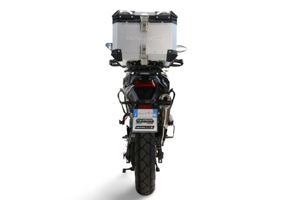 Top case GPR TECH  Voge 625DSX 2024/2026 e5 Zilver Topcase din aluminiu, culoare argintie, cu placă specifică inclusă Capacitate 35 litri.