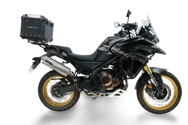 Top case GPR TECH  Voge 625DSX 2024/2026 e5 Zwart Topcase din aluminiu, culoare neagră, cu placă specifică inclusă Capacitate 35 litri.