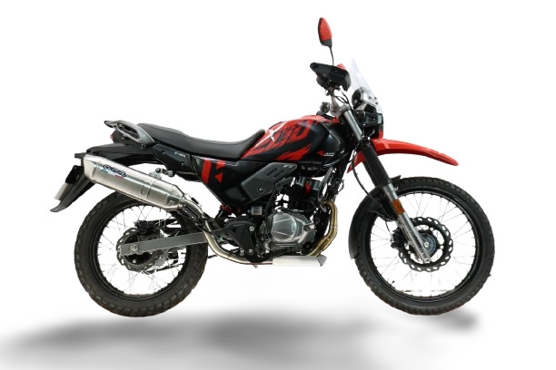 GPR exhaust compatible with Hero Xpulse 200 4V 2021-2024, Furore-X Acciaio Inox, Homologated silencer for noise including full line,db killer and catalyst compliant for inspection 