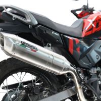 GPR exhaust compatible with Hero Xpulse 200 4V 2021-2024, Furore-X Acciaio Inox, Homologated silencer for noise including full line,db killer and catalyst compliant for inspection 