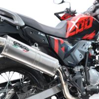 Esapament GPR compatibil cu Hero Xpulse 200 4V 2025 Sistem complet de evacuare legal omologat, inclusiv db killer detașabil,Trioval