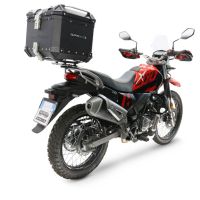 Top case GPR TECH  Hero Xpulse 200 BS6 4V 2021/2024 E5 Zwart Topcase din aluminiu, culoare neagră, cu placă specifică inclusă Capacitate 35 litri.