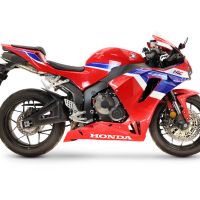 GPR exhaust compatible with Honda Cbr 600 Rr  2007-2023, Deeptone Inox, Racing full system exhaust, including removable db killer 