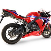 GPR exhaust compatible with Honda Cbr 600 Rr  2007-2023, Deeptone Inox, Racing full system exhaust, including removable db killer 